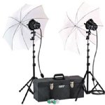 K42-U 2-Light Continuous Light Kit with Umbrellas