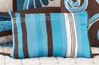 Choppy Blue Pillow (breakfast)