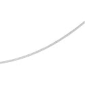 14K White Gold White Diamond Cut Snake Chain - 7 inches