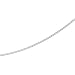 14K White Gold White Diamond Cut Snake Chain - 16 inches