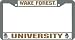 Wake Forest Demon Deacons Chrome License Plate Frame - SET OF 6 - Sports Merchandise