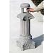 UltraTech 1554 Fiberglass Roman Column Ultra-Smoke Stop Receptacle, 13-1/2" Length x 13-1/2" Width x 38-1/2" Height