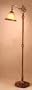 Antique Amber Blown Glass Lantern Floor Lamp