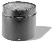 DuraVent 8887 12'' Double Wall Adjustable Black Pipe,