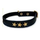 11.5 inch black Leather cat collar -black leather cat collar for your pet