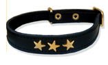 11.5 inch black Leather cat collar -black leather cat collar for your pet