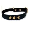 11.5" inch black Leather cat collar -black leather cat collar for your pet