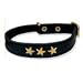 11.5" inch black Leather cat collar -black leather cat collar for your pet