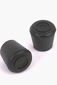 Rubber Leg Tips, 1 1/8 Black (24 pack)