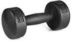 York “Legacy“ Solid Round Professional Dummbell - Black 10 lb