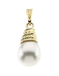 18K Yellow 18K Yellow Pas Sterling Silver Cultured Pearl Pendant