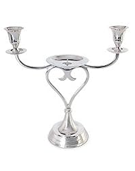 Silver-plated Unity Candle Holder for wedding