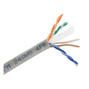 CAT6, UTP, Bulk Cable, Solid, 500MHz, 23 AWG, Gray, 1000 ft by CableWholesale