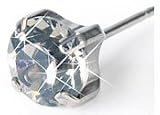 Blomdahl Natural Titanium Tiffany Black Diamond