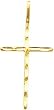 14K Gold Cross Pendant