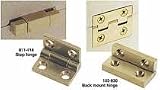 Solid Brass 1-1/4'' L x 5/8'' W Small Box Stop Hinges