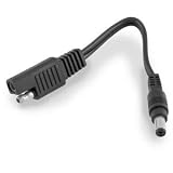 Firstgear 6in SAE Connection to DC Coax Plug Adapter - 7/Black