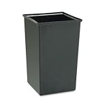 Safco SAF-9669 9669 Wood Receptacle Rigid Liner - 36gal Capacity - Square - 27 Height X 17 Width X 17 Depth - Plastic - Black