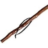 Tall Wood Hiking Staff With Strap and Compass