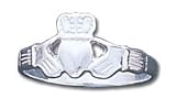 Solid Sterling Silver Claddagh Ring