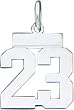 Sterling Silver Small Number 11 Charm