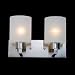 Z-Lite 152-2V 2 Light Cobalt Bathroom Light, Brushed Nickel