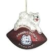 Connecticut Huskies - UConn NFL Blown Glass Football Holiday Tree Ornament 6" - NCAA College Athletics