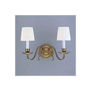 Holtkoetter 2702 AB Traditional Flemish Two Light Wall Sconce, Antique Brass