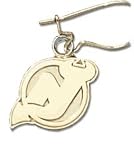 New Jersey Devils 14K Gold Dangle Earrings