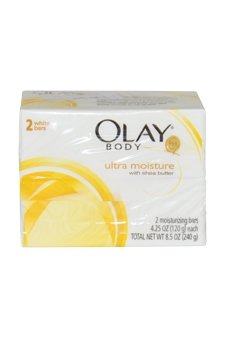 Ultra Moisture White Bars With Shea Butter by Olay, 2 Count