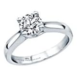 18kt White Gold 1ct Round Diamond Solitaire Engagement Ring, GIA Graded Helzberg Diamond Masterpiece