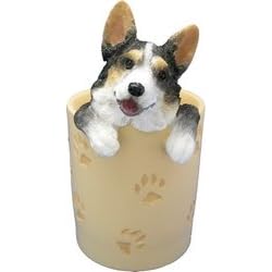Welsh Corgi Tri-Color Pen/Pencil Holder - Gift for Dog Lover