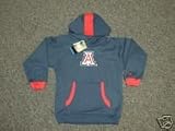 Univ of Arizona Wildcats Kids/Youth Navy and Red Embroidered Hooded Sweatshirt
