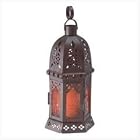 Morroccan Color Glass Lantern by Gift Warehouse
