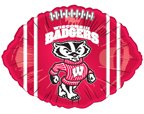 Wisconsin Badgers Football Shaped Foil Balloon