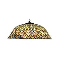 24 Inch W Tiffany Fishscale Pendant Ceiling Fixture