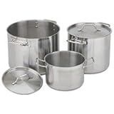 IMAGE OF Royal Industries ROY SS RSPT 100 100 Qt Induction-Ready Stainless Steel Stock Pot