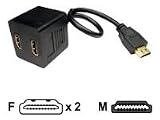 HDMI 1 To 2 M/F 12 Inch Splitter Cable, Video Splitter, AV Cables