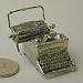 Miniature Typewriter in Pewter by Warwick Miniatures