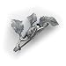 Sterling Silver Antiqued Tulip w/Cultured Pearl Pin