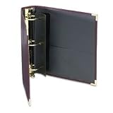 Samsill 15164 Classic Collection Ring Binder Portfolio, 8-1/2 X 11, 2 Capacity, Burgundy