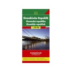 Slowakische Republik 1 : 200 000. Autokarte. GPS-tauglich, Touristische Informationen, Ortsregister mit Postleitzahlen