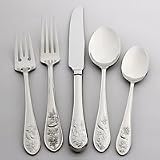 Wallace 65 Pc BIRDS Stainless Flatware w/ Hostess Set