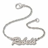 Mississippi (Ole Miss) Rebels Rebels Sterling Silver Script Bracelet