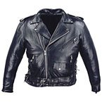 Tall Size Men's Leather Motorcycle Jacket MJ400Tall
