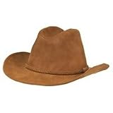 Casual Outfitters Solid Genuine Suede Leather Cowboy Hat Large by Casual Outfitters