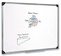 5 Star Whiteboard Drywipe Magnetic with Pen Tray and Aluminium Trim W900xH600mm