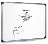 5 Star Whiteboard Drywipe Magnetic With Pen Tray And Aluminium Trim W1200xh900mm