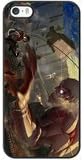 ZAE Made Phone Case with Free Screen Protector [Tempered Glass] Mikasa Ackerman Shingeki No Kyojin Armored Titan Cover Black Case for iPhone 5 5S SE BBF-53311