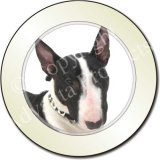 BULL TERRIER DOG Tax Disc Holder
